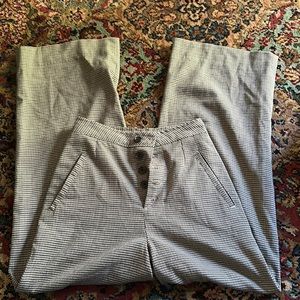 Flare plaid pants
